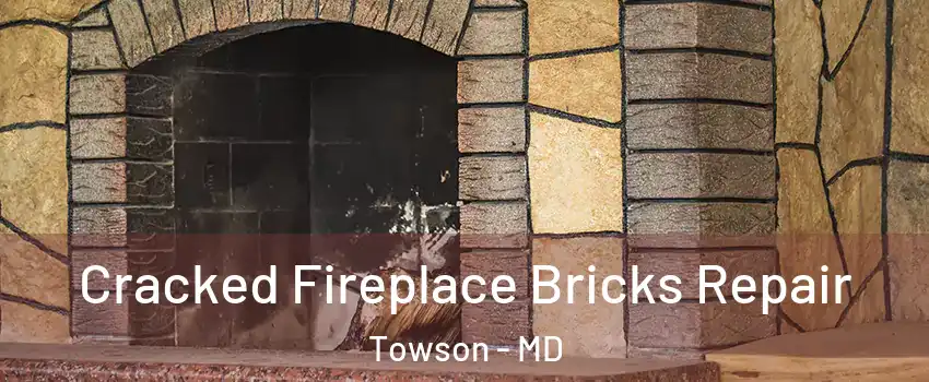  Cracked Fireplace Bricks Repair Towson - MD