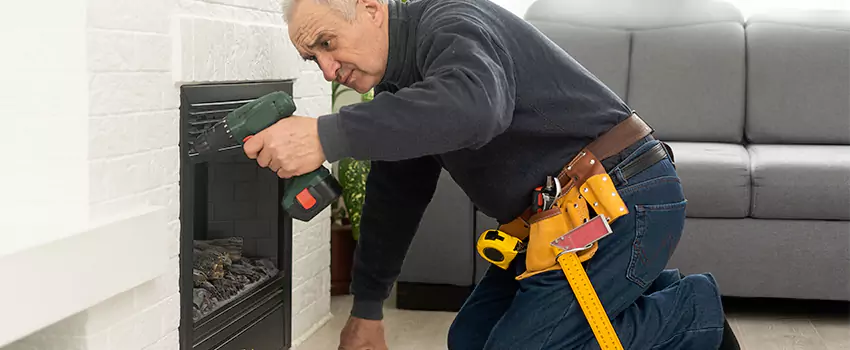 New Indoor Fireplace Installation in Towson, Maryland