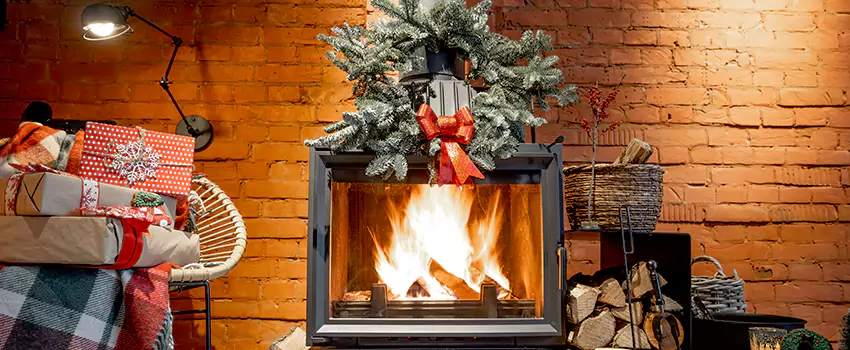 Travis Industries Linear Gas Fireplace Installation in Towson, Maryland