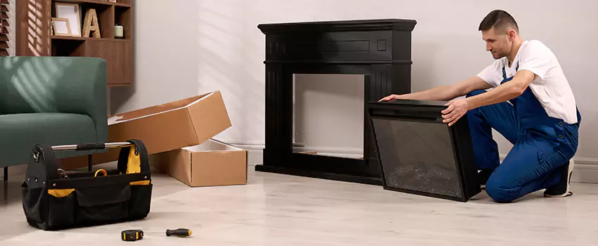 Old Rusted Metal Fireplace Repair And Replacement in Towson, MD