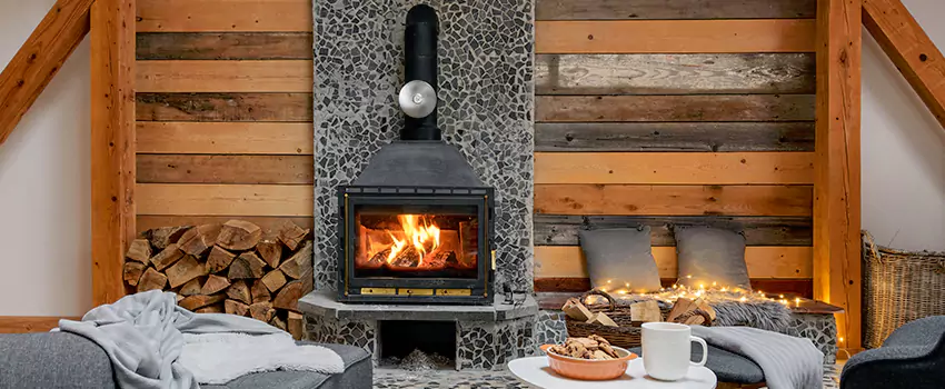 Thelin Hearth Products Direct Vent Gas Stove Fireplace Inspection in Towson, Maryland